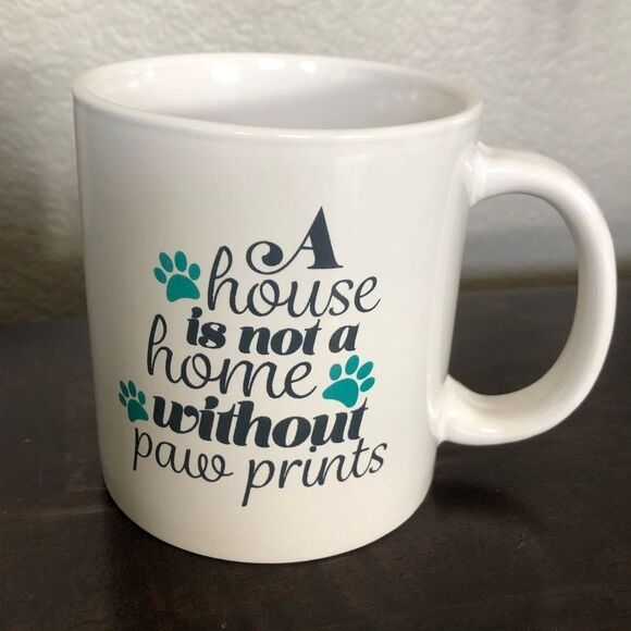 Dog Cat Paw Print Animal Lover Ceramic Coffee Mug Cup - Picture 1 of 3